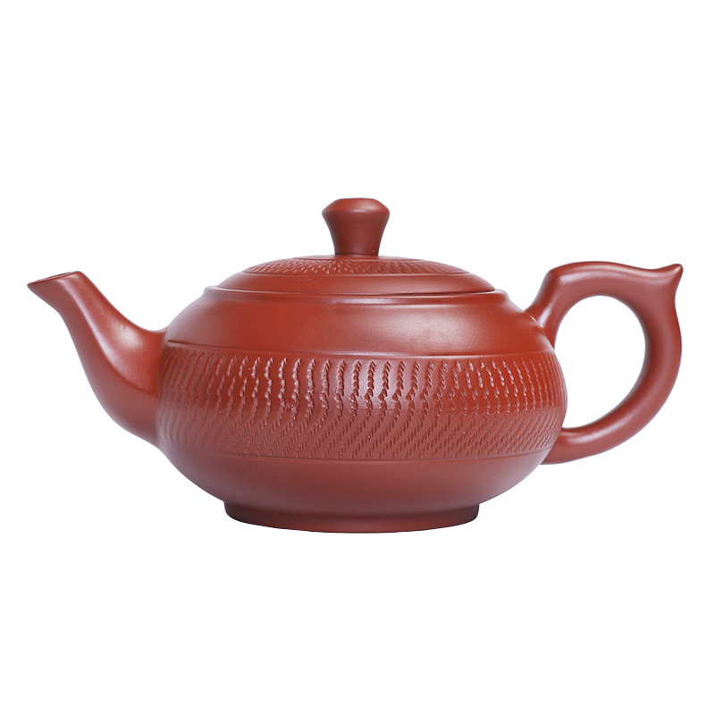 Red Clay Pot Large Raw Mine Old Master Hand Kung Fu Tea Set Xishi With Collection Certificate Teapot Gift Box Item Picture
