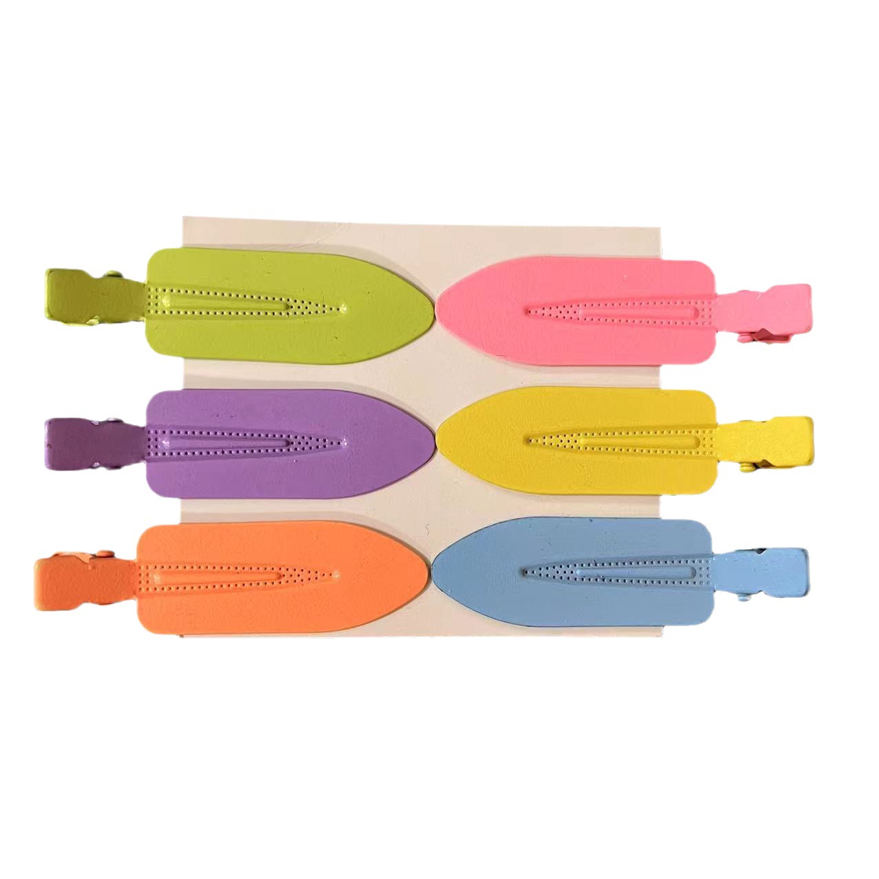 Girl Paint Candy Color Leaves Hairpin Diy Cream Glue Edge Clip Material Wholesale Factory Direct Sales Item Picture