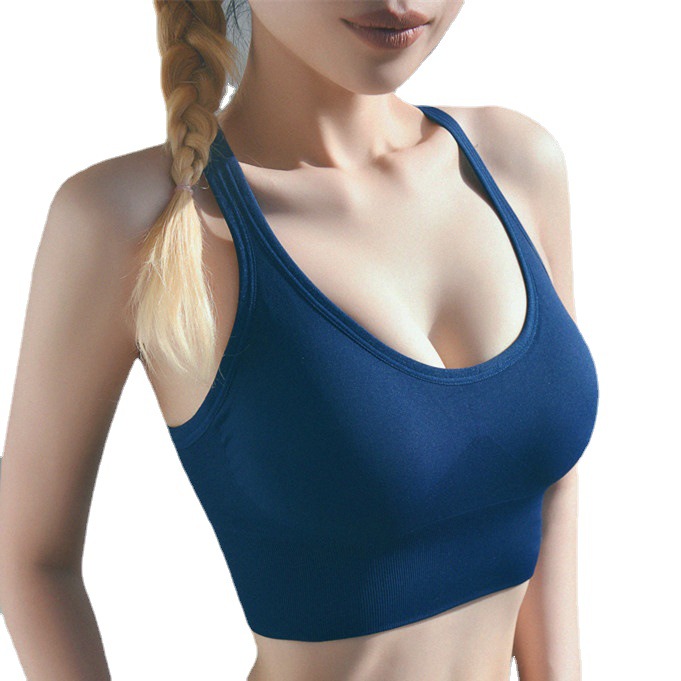 Women's sports underwear, shock-absorbing, running, anti-sagging bra, beautiful back bra, no steel ring, yoga strapless vest for women Item Picture