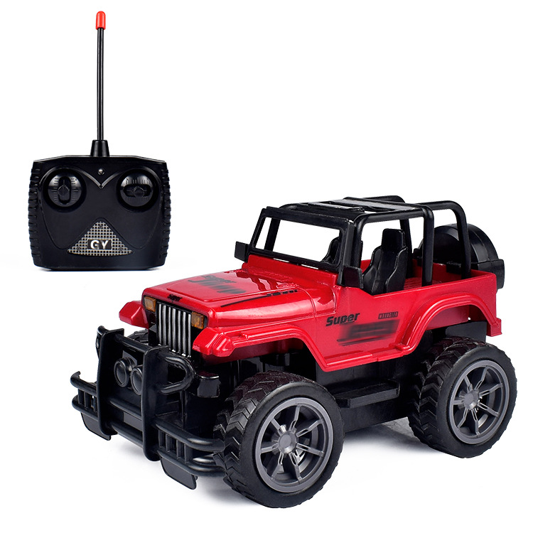 1:24 Remote control off-road vehicle lights, Jeep model, four-way remote control car, boys' toy manufacturer wholesale supply details Picture