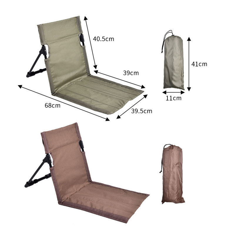 Wholesale and in-stock cross-border Amazon outdoor folding beach garden lounge chairs, portable folding chairs, floor MATS, lawn chairs details Picture