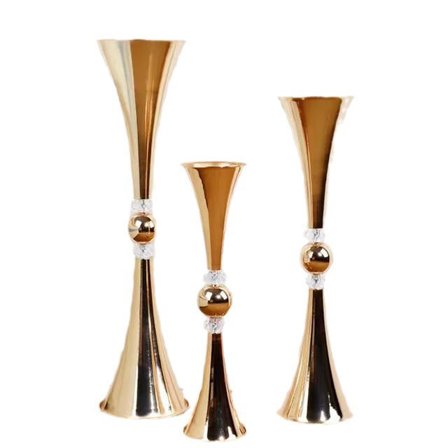 Wedding Props Iron Flower Stand Flower Arranger Decoration Home Table Hotel Supplies Wedding Supplies Road Lead Vase Item Picture