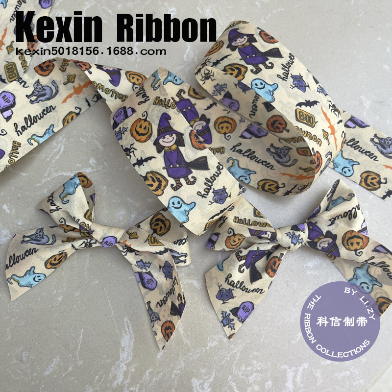 Kosin Webbing Witch Carnival Halloween Ribbon Diy Hair Accessories Bow Material Costume Hat Accessories Application Scenario