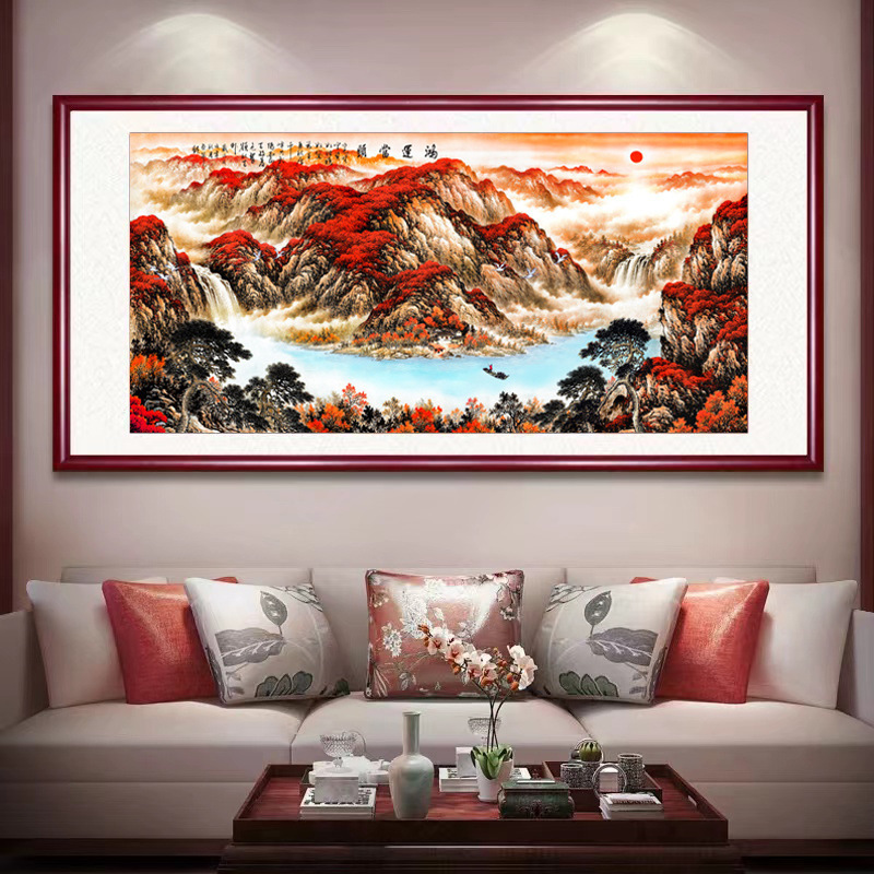 年画仿古/十字绣工艺品/苏绣牡丹/素坯/传统文化产品图