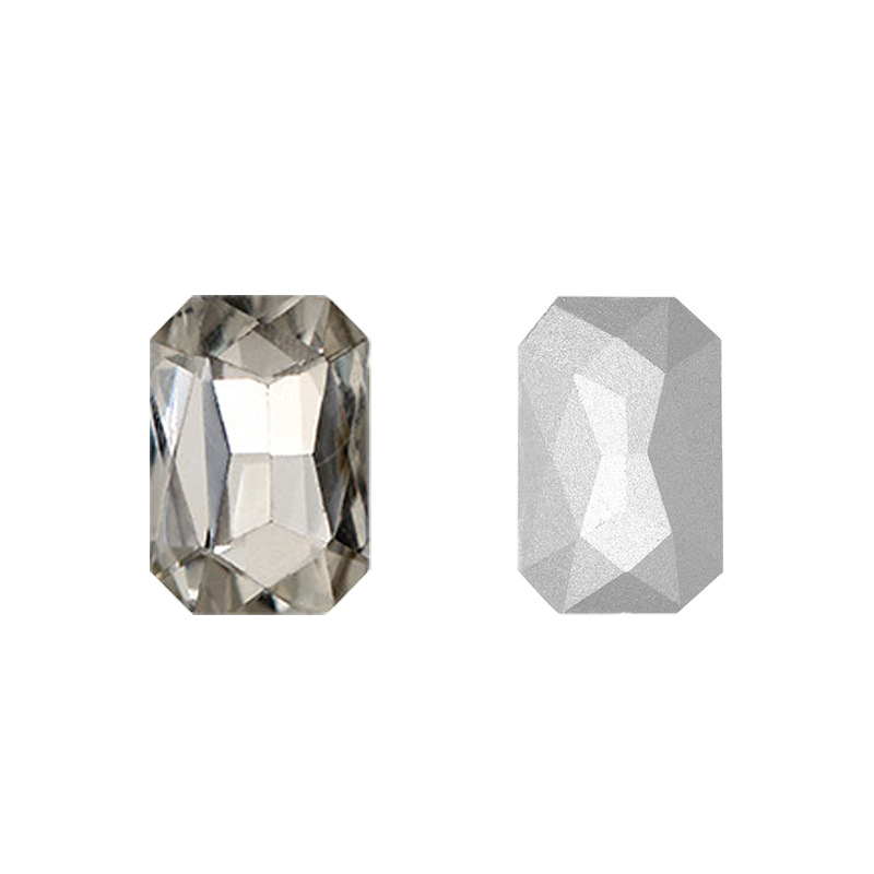 Factory direct sales of rectangular octagonal diamond, glass crystal diamond, clothing accessories, mobile phone accessories, ornaments, and diamond pasting materials Application Scenario