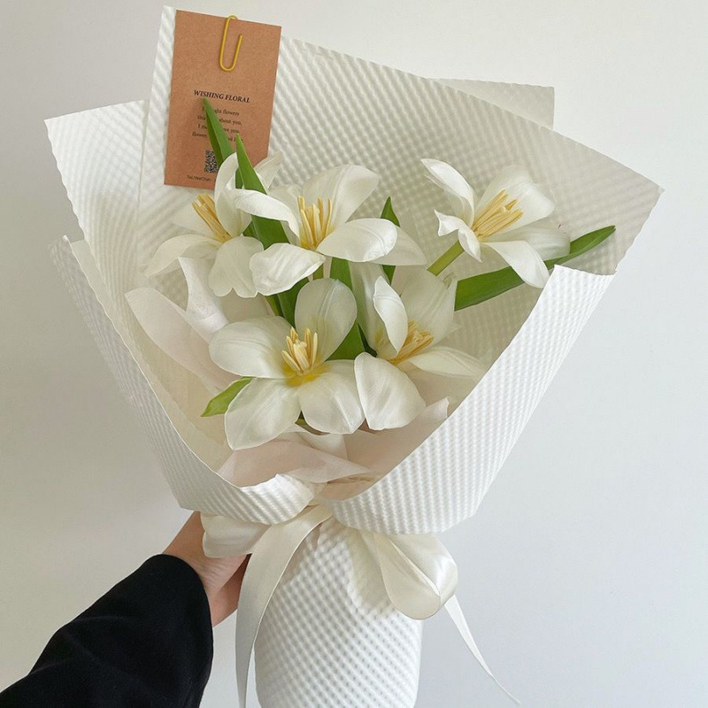 立体压纹包花纸鲜花包装纸花束包牛皮纸风华纸花艺材料资材diy