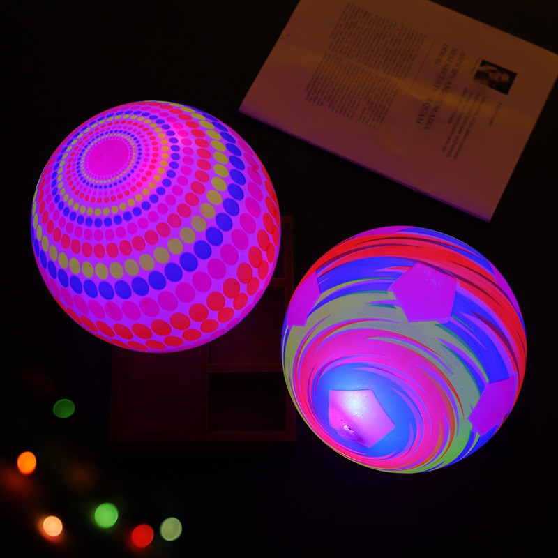 Luminous cordless leather ball net red stall cordless fitness ball football flash basketball inflatable toys wholesale for children Specification drawing