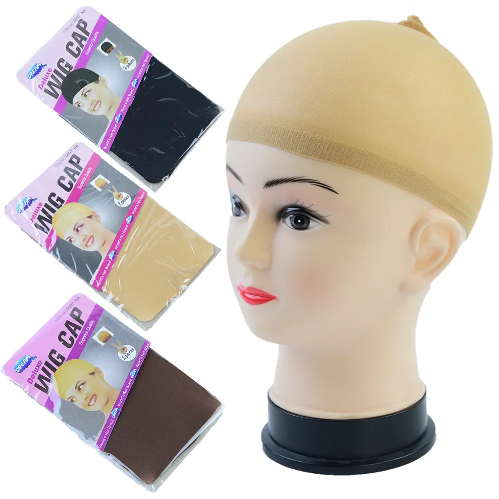 内网尼龙头发套欧美 WIGS 肤色发网一头通黑色网套厂家直销压发帽