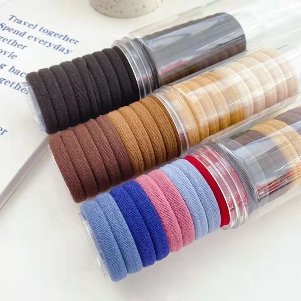 Korean version canned high-elasticity hair tie, seamless rubber band, women's hair tie, no hair damage, no hair tie, hair band details Picture