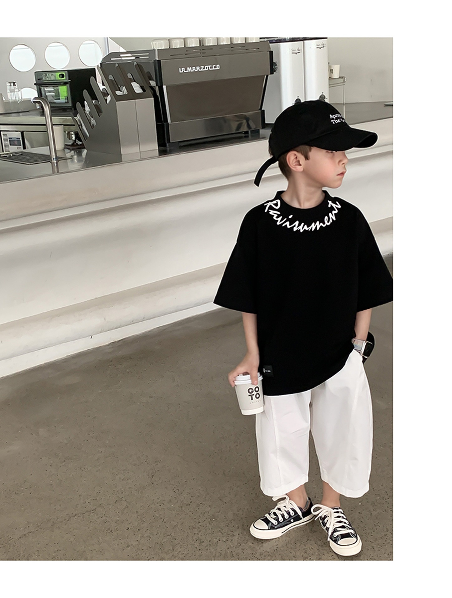 Cool, stylish and trendy round-neck short-sleeved T-shirt for boys, a hip-hop boy summer pure cotton top with three-dimensional printing pic 18