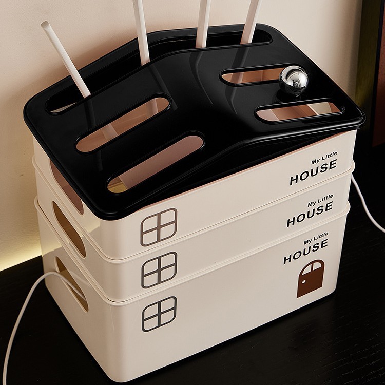 WiFi optical modem set-top box, storage rack, router storage box, wire socket shielding box, desktop storage hub box Specification image