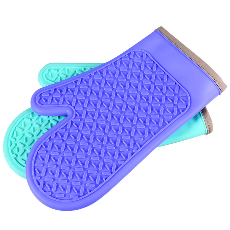 【 Chi Jia 】 Extended and thickened silicone gloves for rice pastry oven and microwave oven, baking heat insulation oven, wear-resistant Specification image