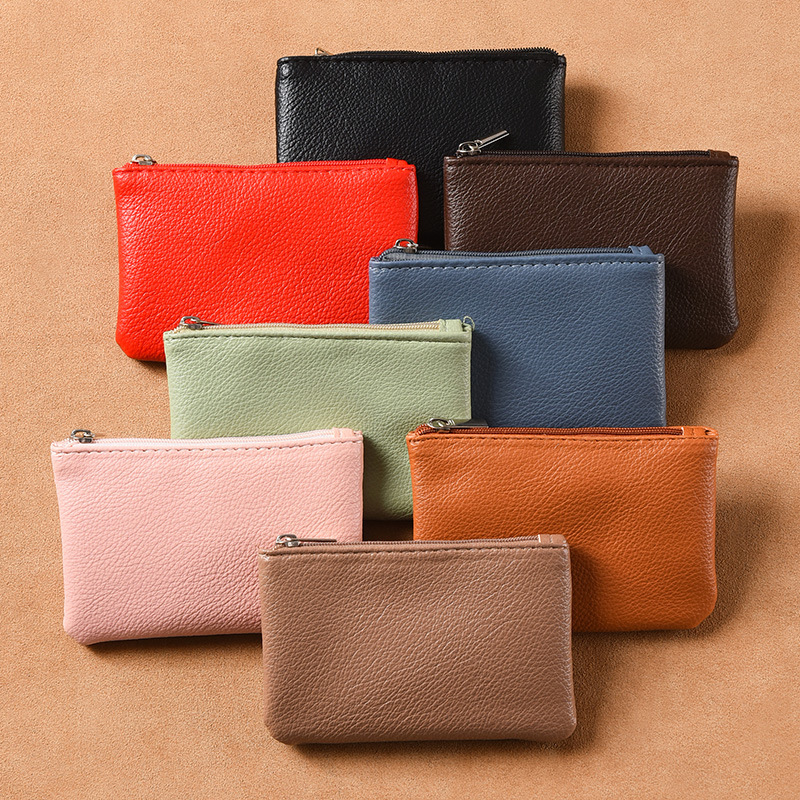 Zipper coin purse, new mini mini bag for women, small wallet card case for men, fashionable and portable key storage coin case details Picture