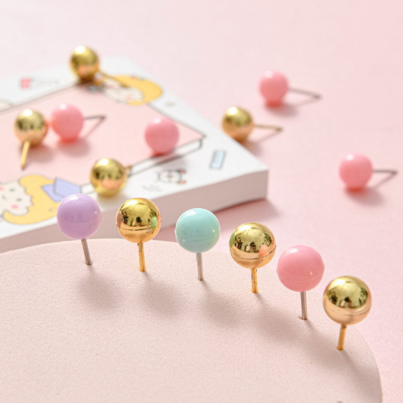 Macaron-colored paper clip and long-tail clip combination set, metal ticket clip, paper clip binding, storage office stationery details Picture