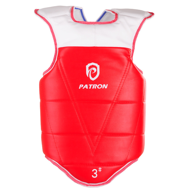Protective God Adults And Children Thickened Taekwondo Protective Gear Sanda Wushu Taekwondo Chest Protective Taekwondo Armor Specification drawing