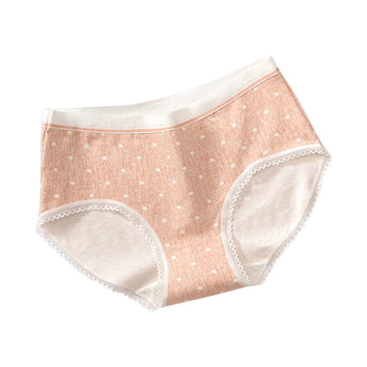 New Japanese girl cotton lovely polka dot printed underwear women's Fanny pack buttock briefs Item Picture