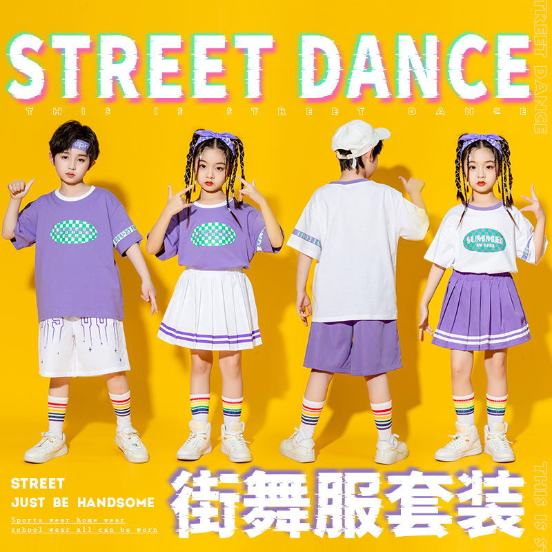 六一儿童演出服套装小学生街舞蹈表演服啦啦队幼儿园运动会班服装详情图3
