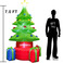 圣诞装饰 /舞台道具/户外装饰/圣诞树/充气圣诞树细节图