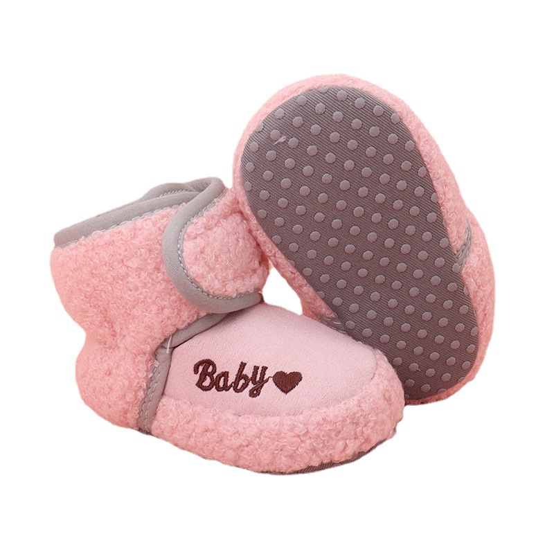 Baby Walking Shoes Autumn And Winter Soft Soled Snow Boots Plus Cashmere Warm Boys And Girls Baby 2022 New Children's Shoes Item Picture