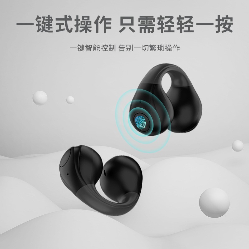 跨境新款夹耳式蓝牙耳机不入耳高清数显无线蓝牙耳机TWS details Picture