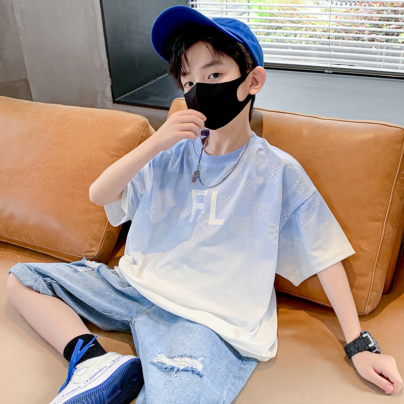 One-piece consignment of children's clothing, including short-sleeved T-shirts, pure cotton T-shirts, summer clothes, and half-sleeved summer tops for boys Application Scenario