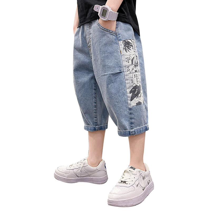 New children's mosquito-proof pants, versatile pants, boys' sportswear pants, large children's pants, boys' mid-length pants, summer children's clothing wholesale Item Picture