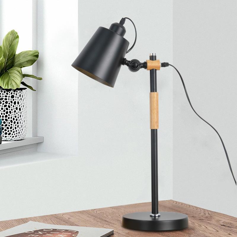Nordic Post-Modern Simple Creative Desk Lamp Living Room Bedroom Study Charging Desk Lamp Hotel Bed Led Desk Lamp Application Scenario