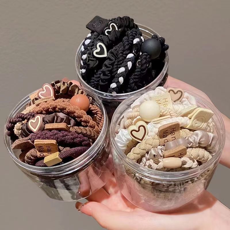 High-elasticity and durable leather band, simple and elegant for women, high ponytail hair tie, high-end look, 2023 new style hair tie Specification image