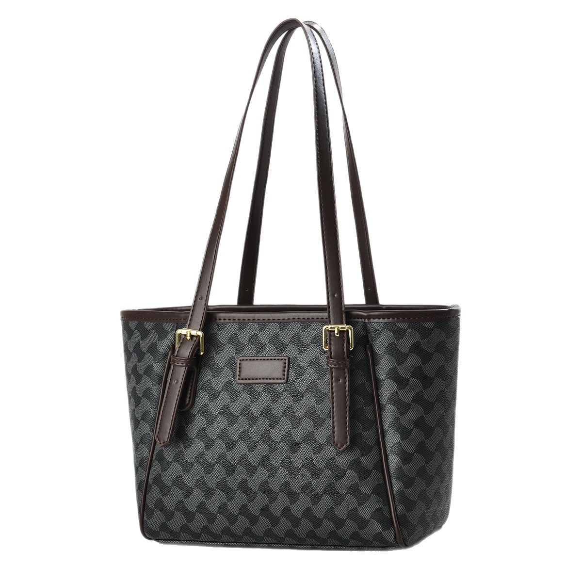 European and American retro foreign trade textured tote bag summer edition women's versatile textured large-capacity versatile commuting single-shoulder bag Item Picture