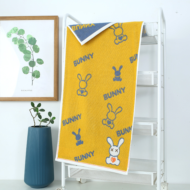 Rabbit Towel With Hand Gift Thickened Adult Absorbent Face Cotton Face Towel Gift Wholesale Daily Hand Gift Towel details Picture