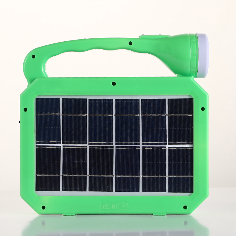 The new high-power solar system comes with a 1-drag 4-wire portable emergency lighting lamp for outdoor camping Application Scenario