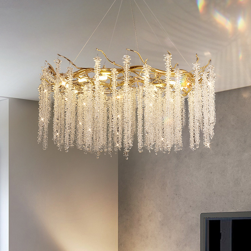 Chandelier Crystal Lamp Living Room Chandelier Modern Simple Luxury Crystal Beauty French Dining Room Master Bedroom Art Light details Picture