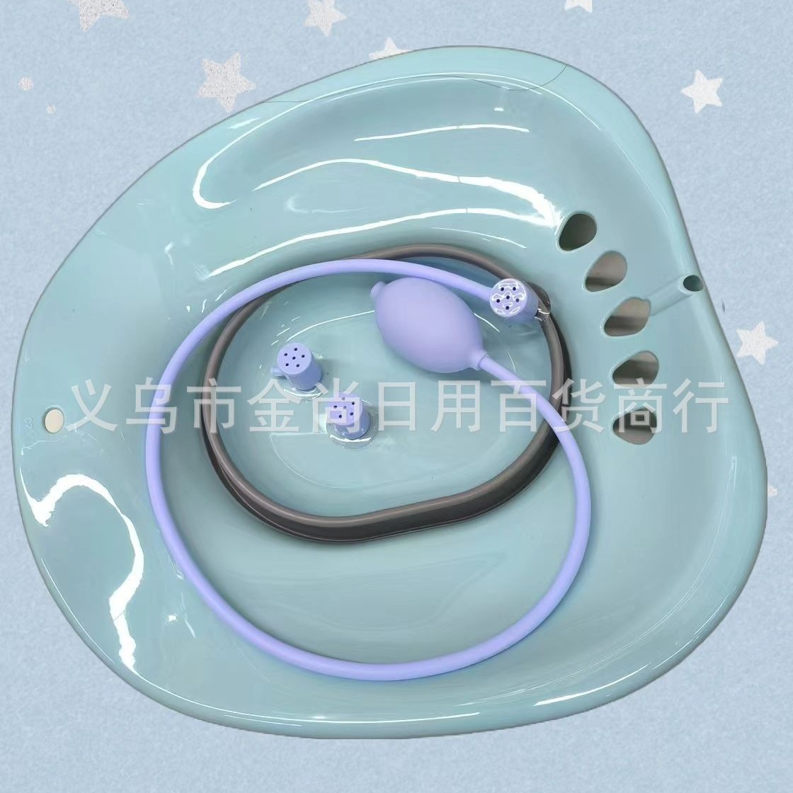 This is a must-have for the elderly, pregnant women, postpartum basin, men's hemorrhoids, buttocks washing basin without squatting, sitting bath basin, and women's special toilet basin without squatting Application Scenario