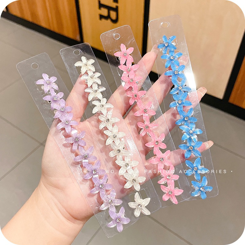 Children's small flower hair clips, side hair clips at the back of the head, small clips, headwear, wholesale of Korean Instagram popular hair clips details Picture