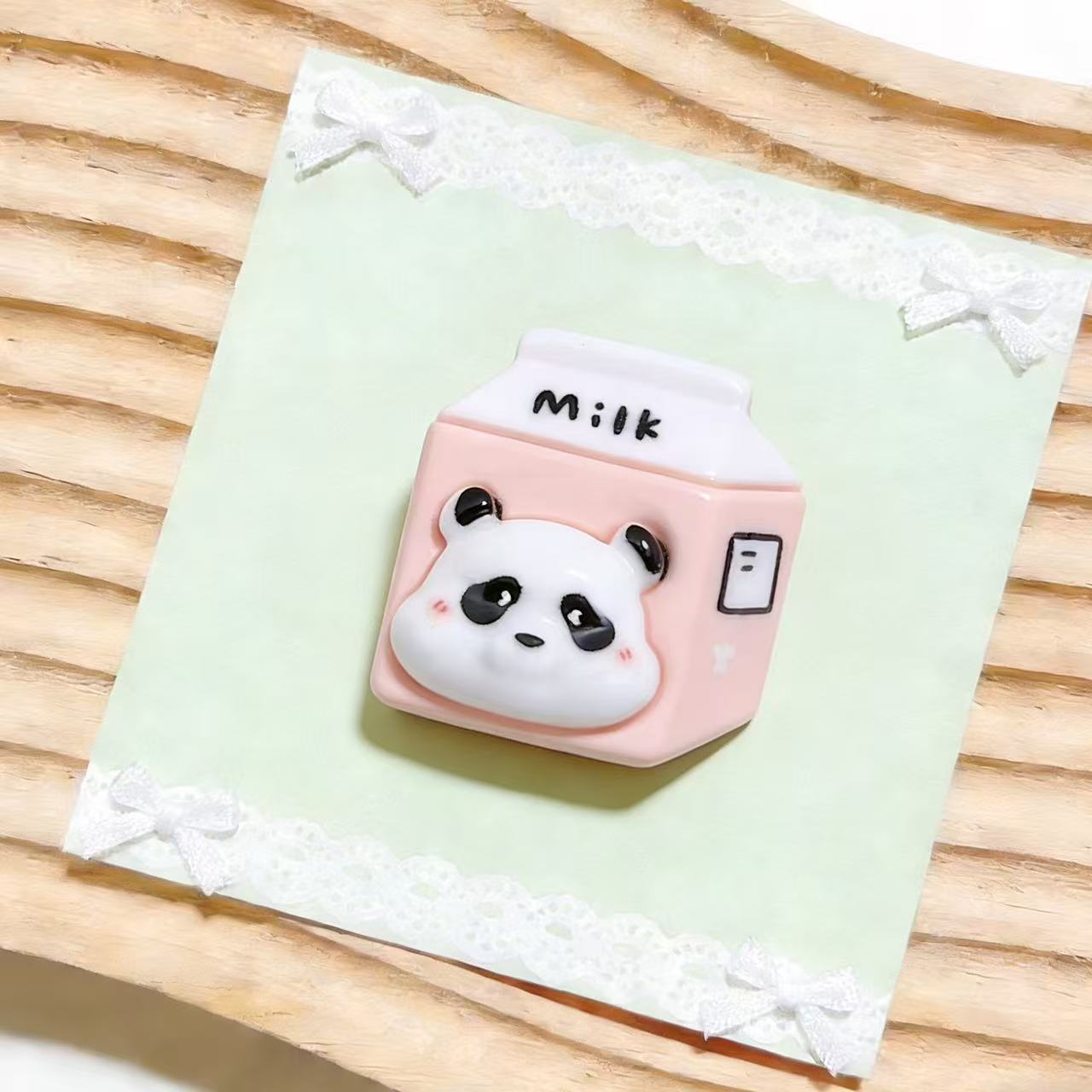 Cartoon food toy panda diy resin accessories, accessories, hair clips, fridge magnets, phone cases, shoe buckles, keychains wholesale pic 7