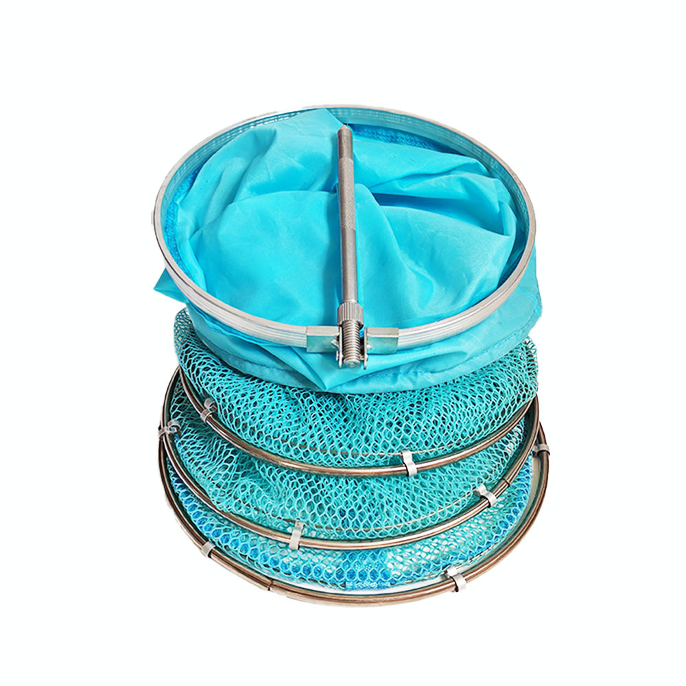 Original manufacturer Tiffany blue coated fish protection platform fishing and wild fishing anti-hanging quick-drying stainless steel double-ring coated fish protection Item Picture