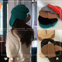 Daigou Korean AMI home ~ ear-shielding cavalry hat warm multi-color wool knitted hat