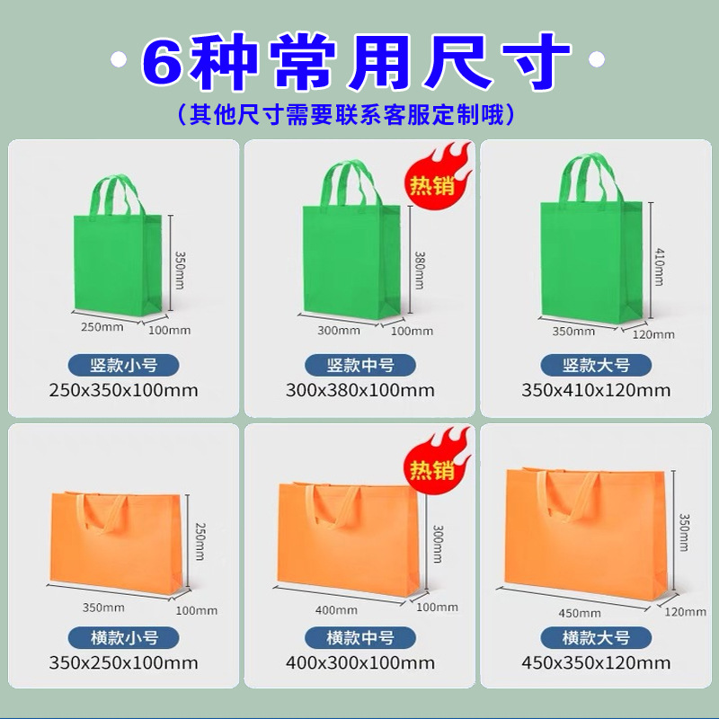 Non-Woven Bag Custom Laminating Environmental Protection Portable Bag Shopping Custom Expedited Printing Logo Printing Advertising Application Scenario