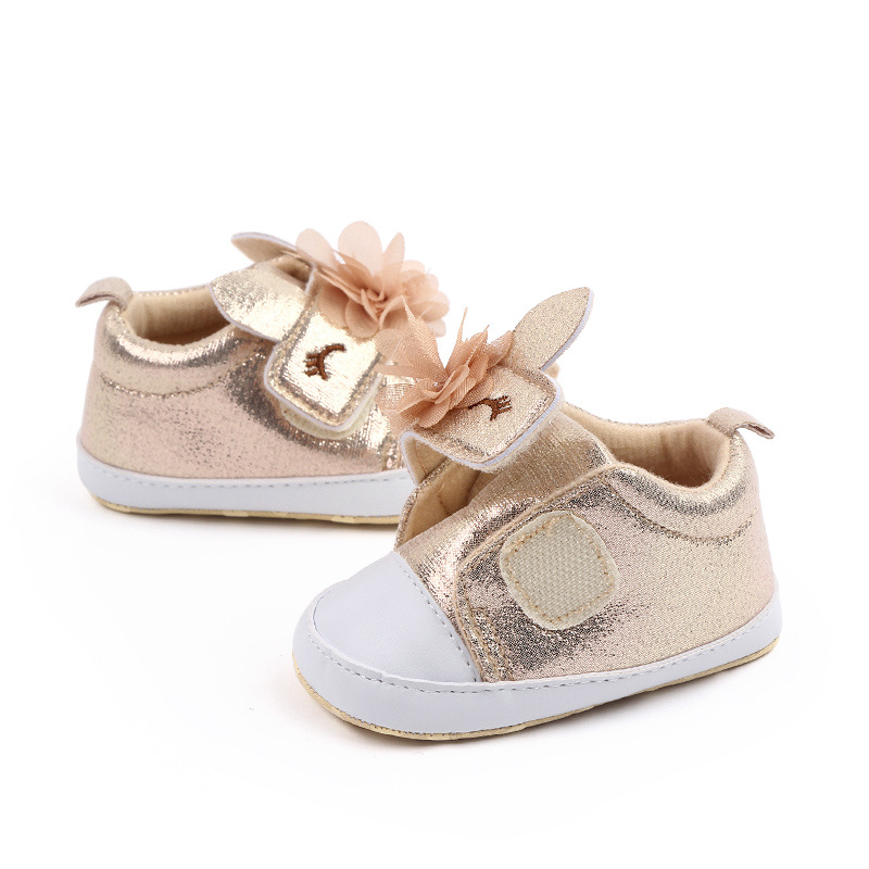春秋款0-1岁女宝宝魔术贴学步鞋可爱软底婴儿鞋 一件代发 M22-1详情图4