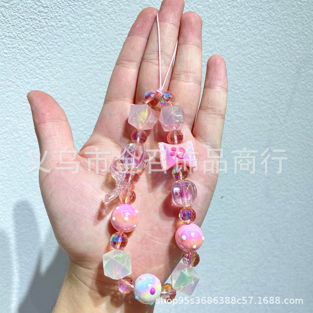 Douyin Live Streaming: New Butterfly Candy mobile phone chain, single-buckle mobile phone pendant, figs beaded mobile phone pendant