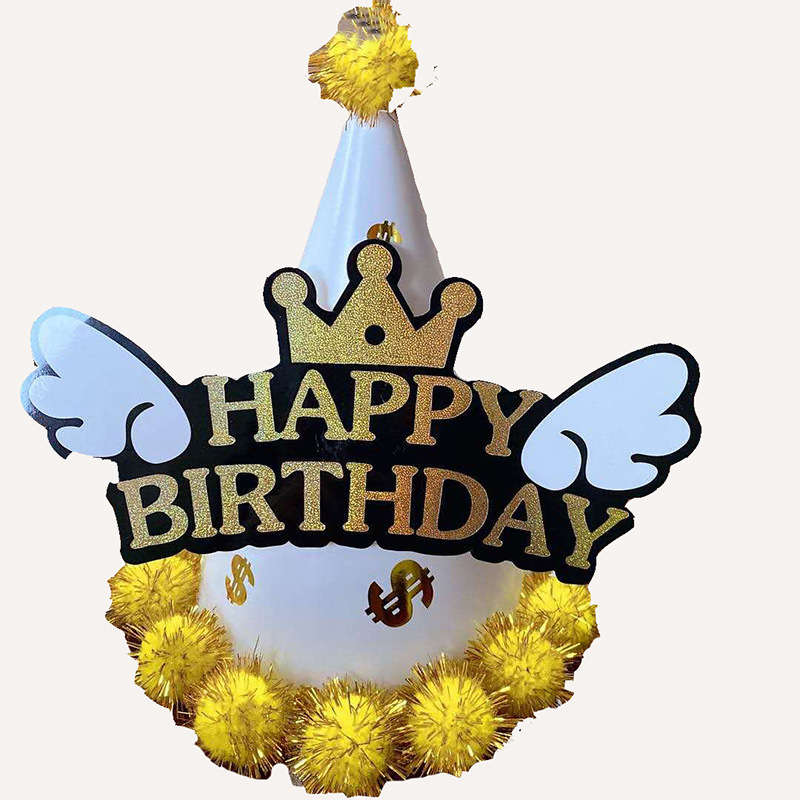 New trendy little angel, Little fairy, Little prince pom-pom hats, surprise party supplies and decorations for children and adults Item Picture