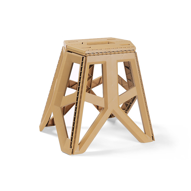 Outdoor portable folding stools, high-legged square stools, camping hand-held plastic stools, barbecue stools, leisure fishing stools Item Picture
