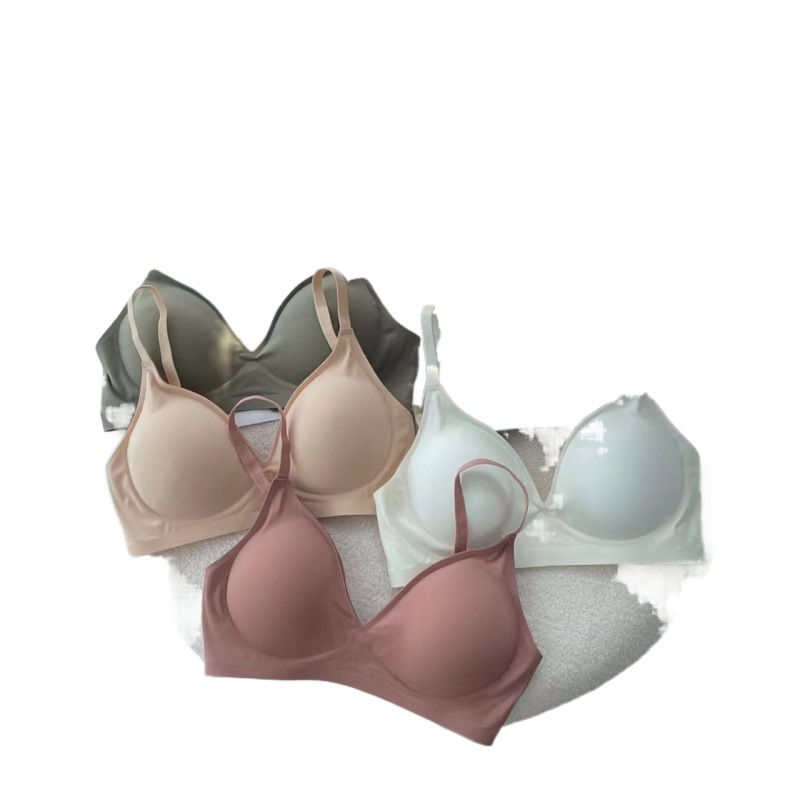 External Expansion Underwear Female Autumn And Winter Small Chest Gathering Show Large Waist Thin Thickened Non-Trace Sexy Pure Flat Bra Cover Item Picture