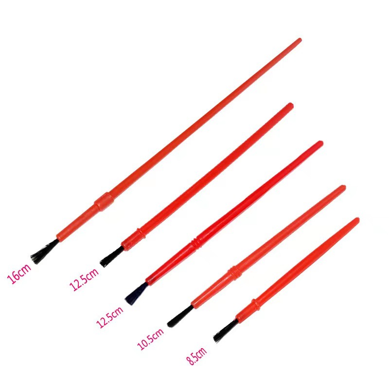 8.5CM plastic stick-mounted brush, eco-friendly paint brush, gypsum ceramic painting brush full figure