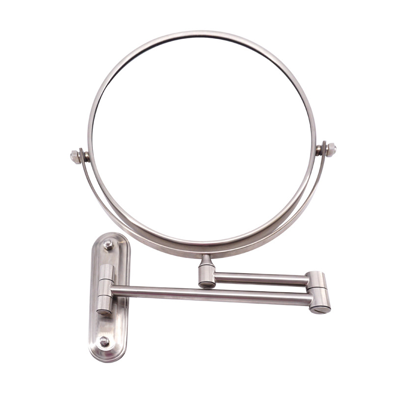 批发挂壁式折/8寸镜面梳妆白底实物图