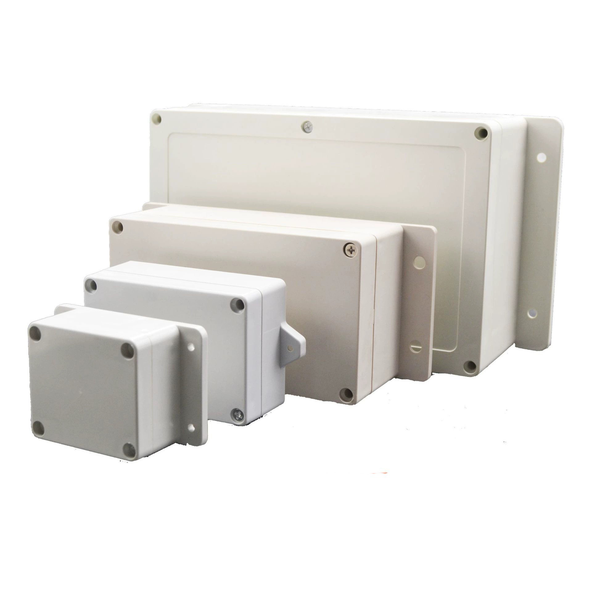 防水盒户外锂电池外壳abs塑料65室外监控端子盒阻燃带耳厚接线盒