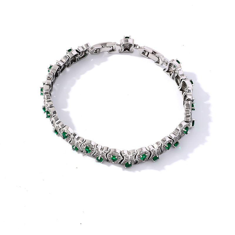 Kashi jewelry's high-end European and American style zircon bracelet and bangles are neutral, exaggerated and grand Item Picture