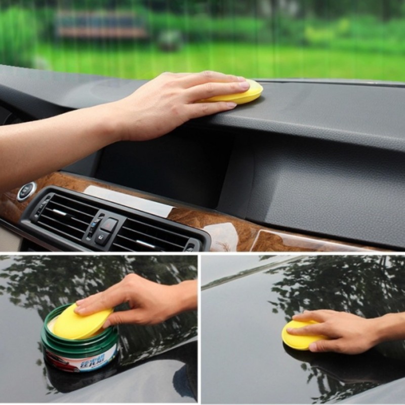 汽车海绵 抛光打蜡海绵超密圆型海绵 压边抛光小海绵 12个一袋产品图