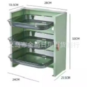 Kitchen preparation plates, side plates, multi-layer hot pot plates, household wall-mounted hot pot ingredient shelves, multi-functional Specification drawing