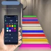 The mobile Bluetooth mini-program for the popular staircase sensor step water flow light can be adjusted in 6 modes for automatic and intelligent control details Picture